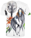 Native American White Horse