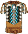 Native American Pattern Eagle Brown