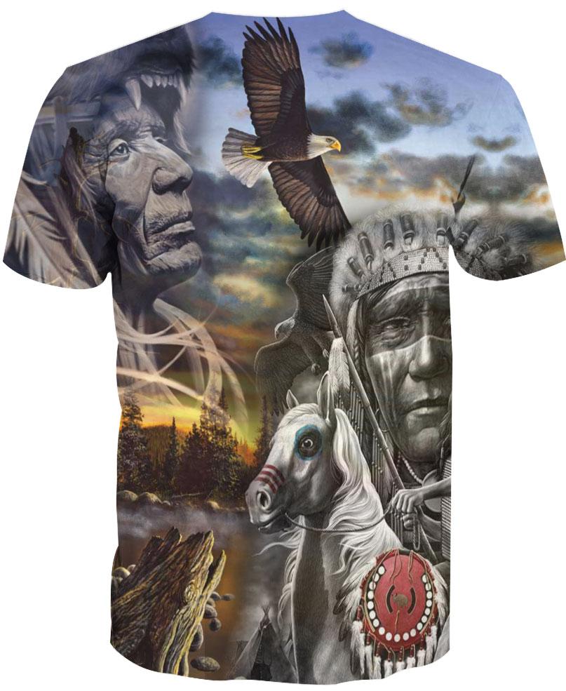 Native American White Horse Warrior