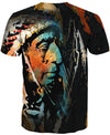 Native American Trail Of Indian Chief Colourful Painting