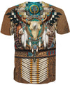 Native American Blue Skull Pattern