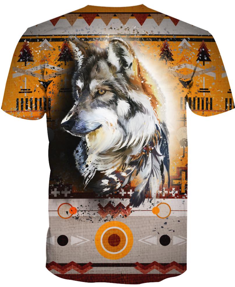 Native American Single Wolf