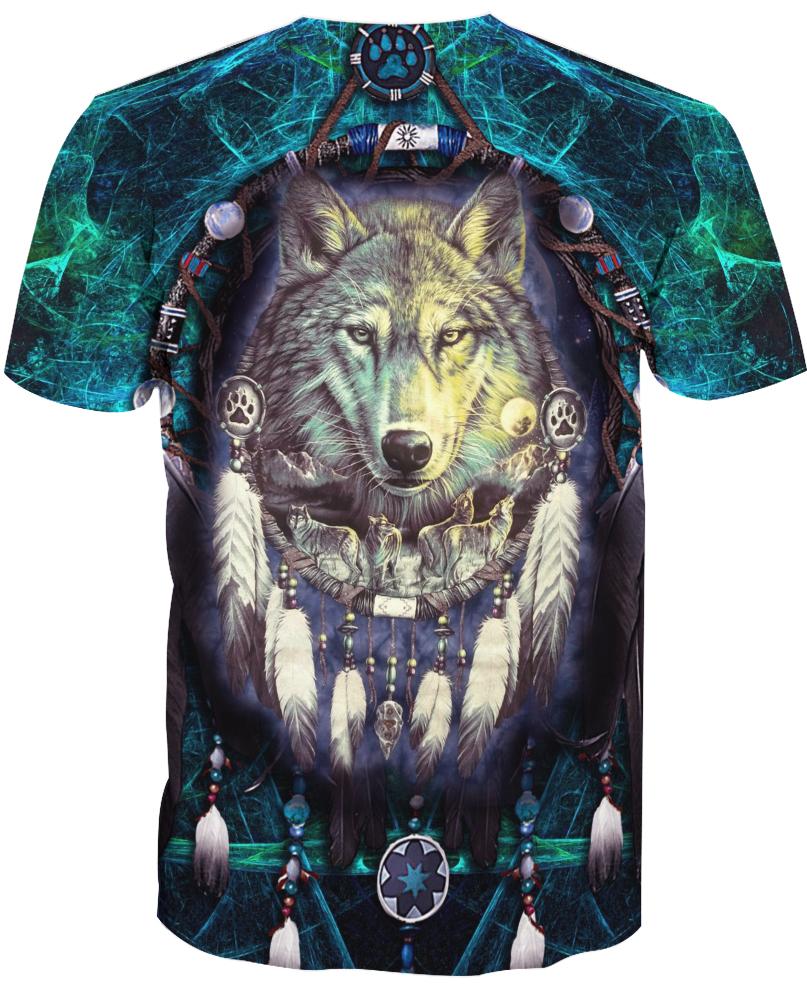Native American Blue Wolf Head
