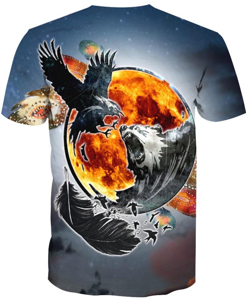 Native American Wolf & Eagle
