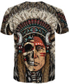 Native American Half-Face Indian Chief