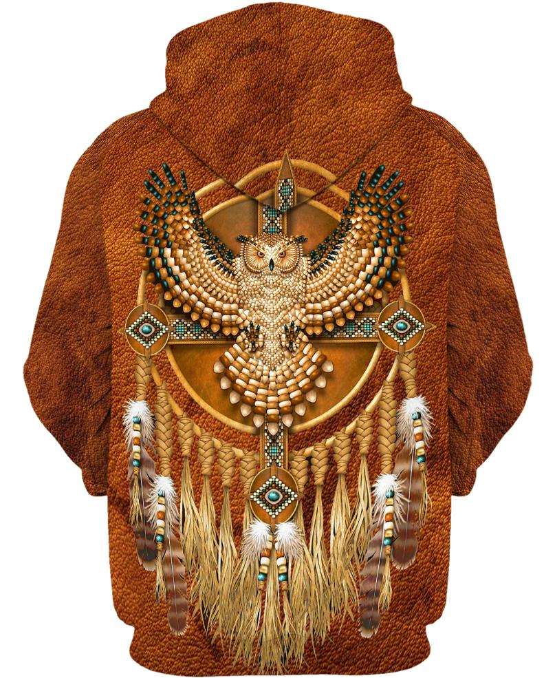 Native American Brown Single Owl