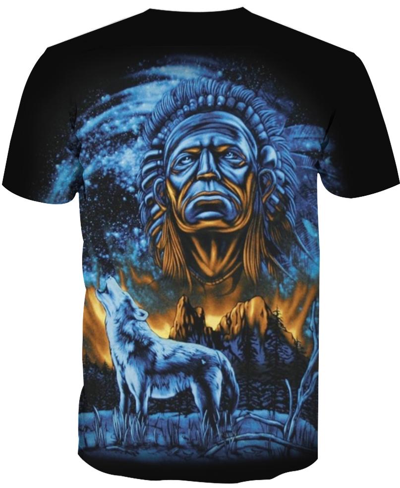 Native American Blue Wolf Leader