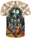 Native American Three Wolves Dreamcatcher