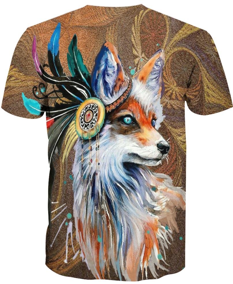 Native American Wolf Painting