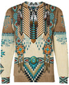 Native American Brown Blue
