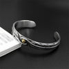 Eagle Feather Open Cuff Bracelet
