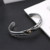 Eagle Feather Open Cuff Bracelet
