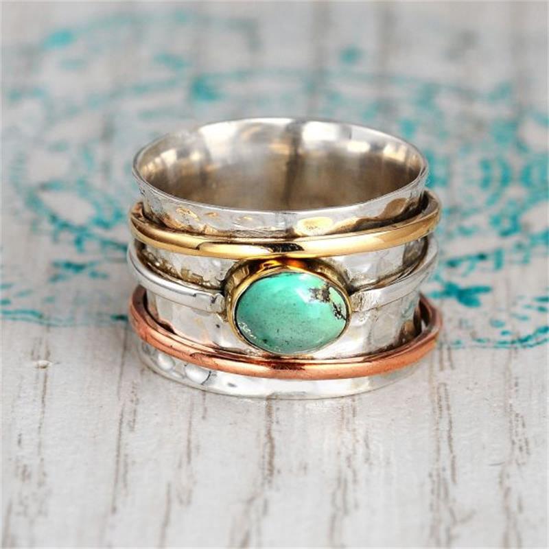Natural Turquoise Stone Ring