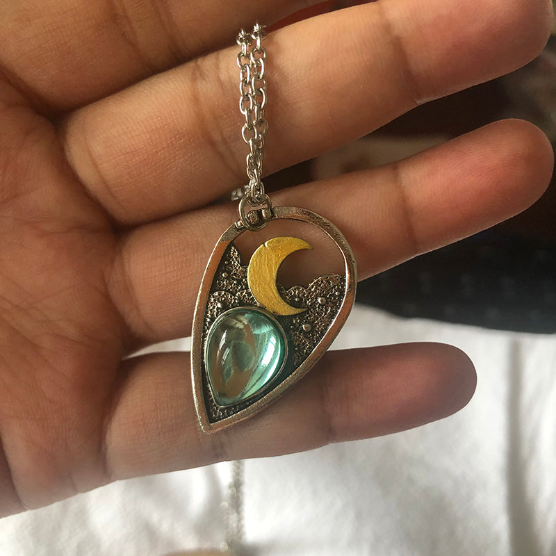Moon Stone Pendant Necklace