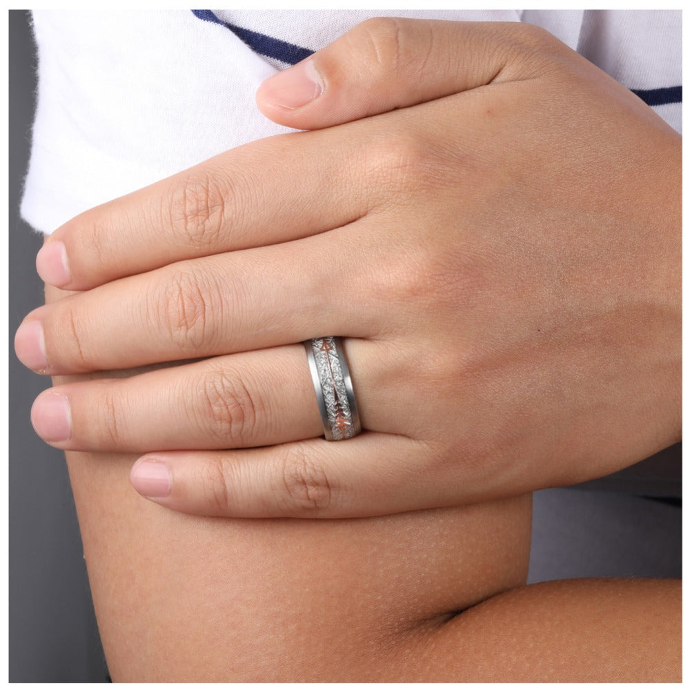 Meteorite Arrow Ring