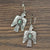 Native American Eagle With Turquoises Stone Earrings