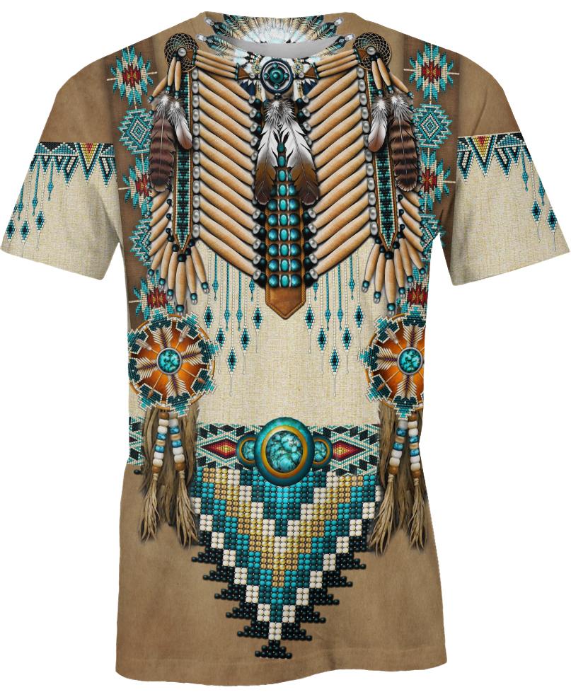 Native American Brown Blue