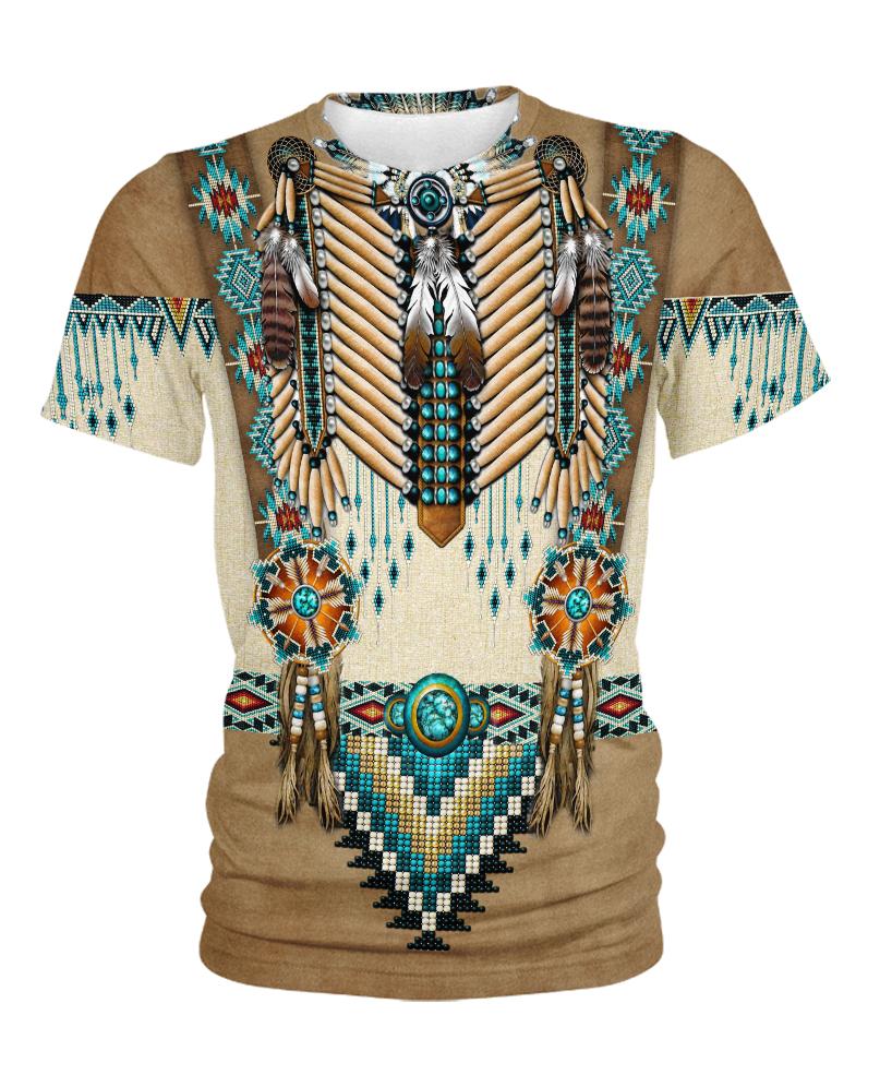 Native American Brown Blue