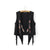 Southwestern Embroidered Faux Suede Fringe Vest