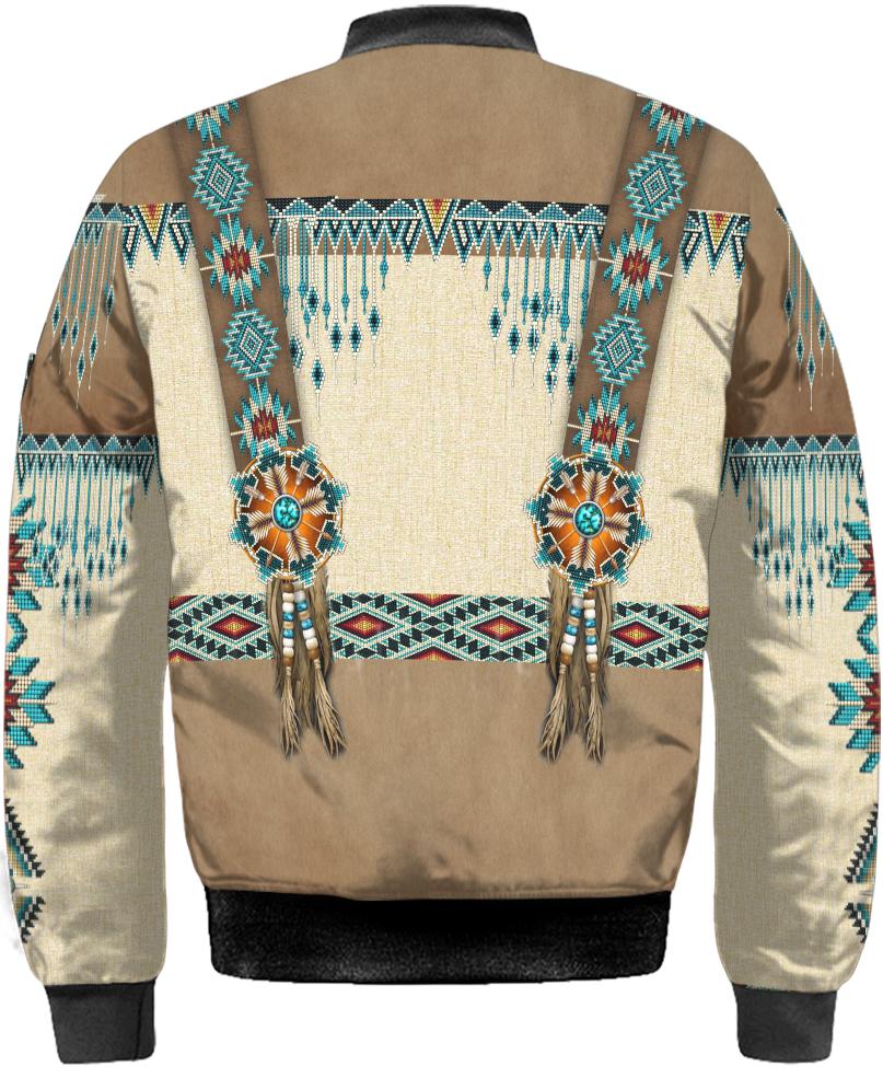 Native American Brown Blue