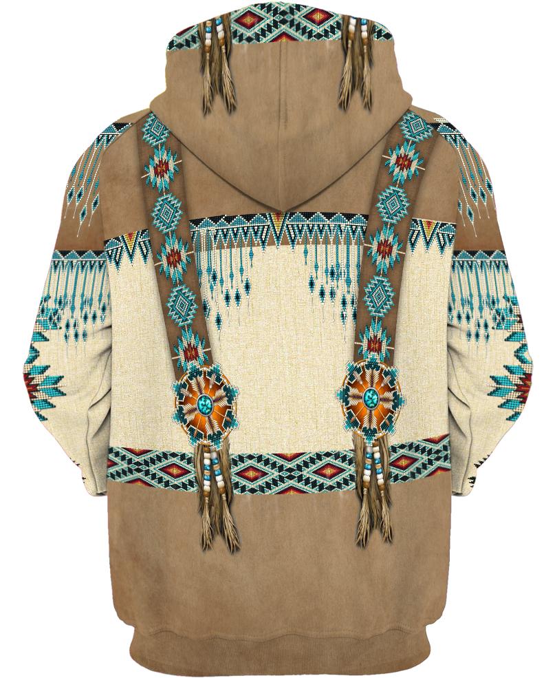 Native American Brown Blue