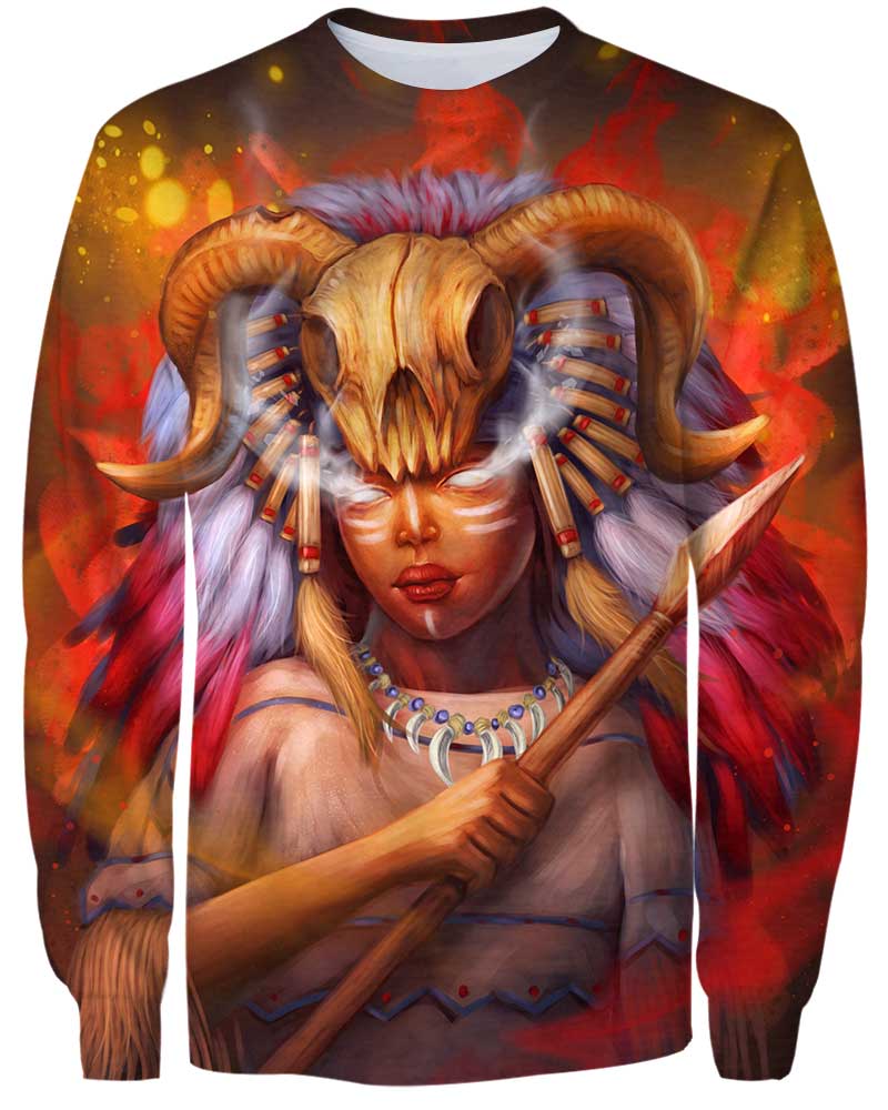 Native American Pride Skull Queen