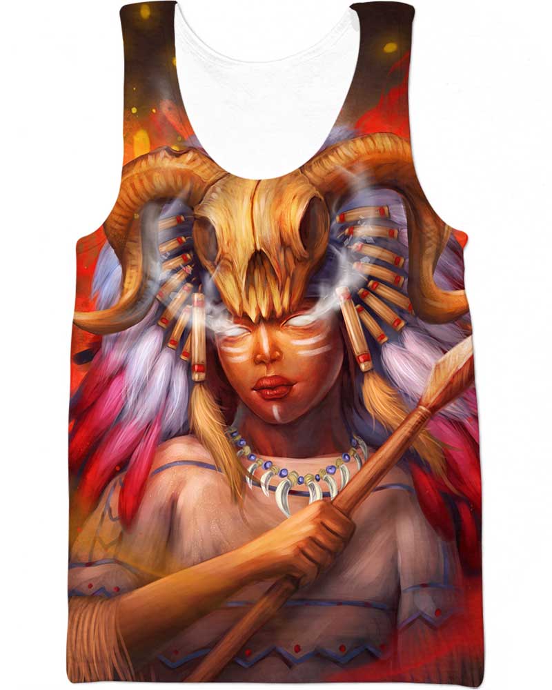 Native American Pride Skull Queen
