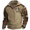 Men&#39;s Cowboy Lapel Sweatshirt