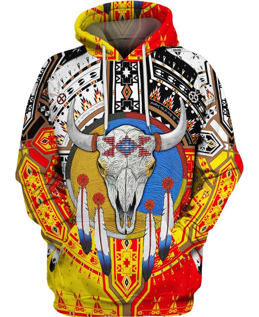 Native American Buffalo Colourful