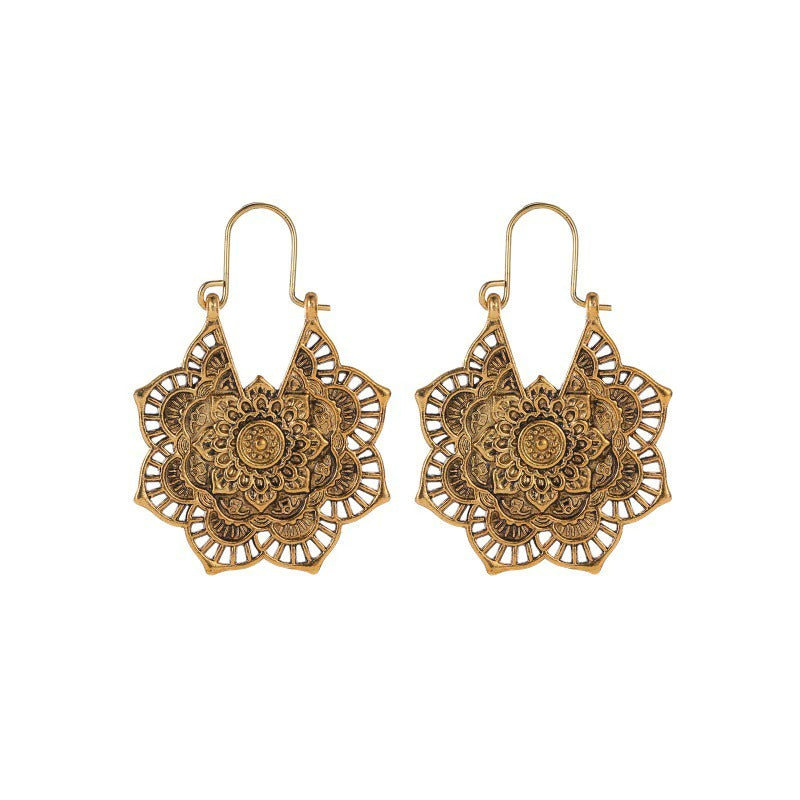 Tribal Flower Earring