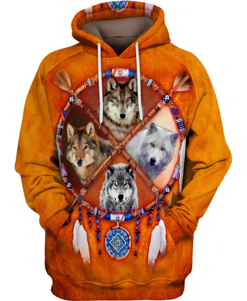 Native American Four Wolfs