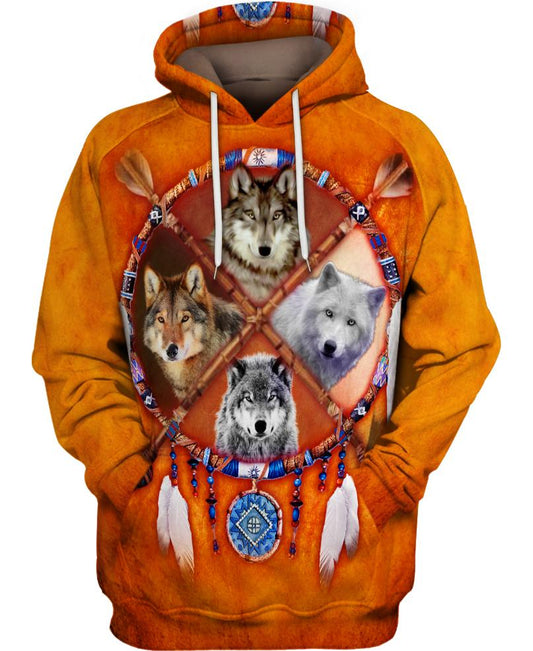 Native American Four Wolfs