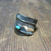 Feather Ring with Stone
