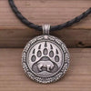 Tribal Bear &amp; Bear Print Necklace