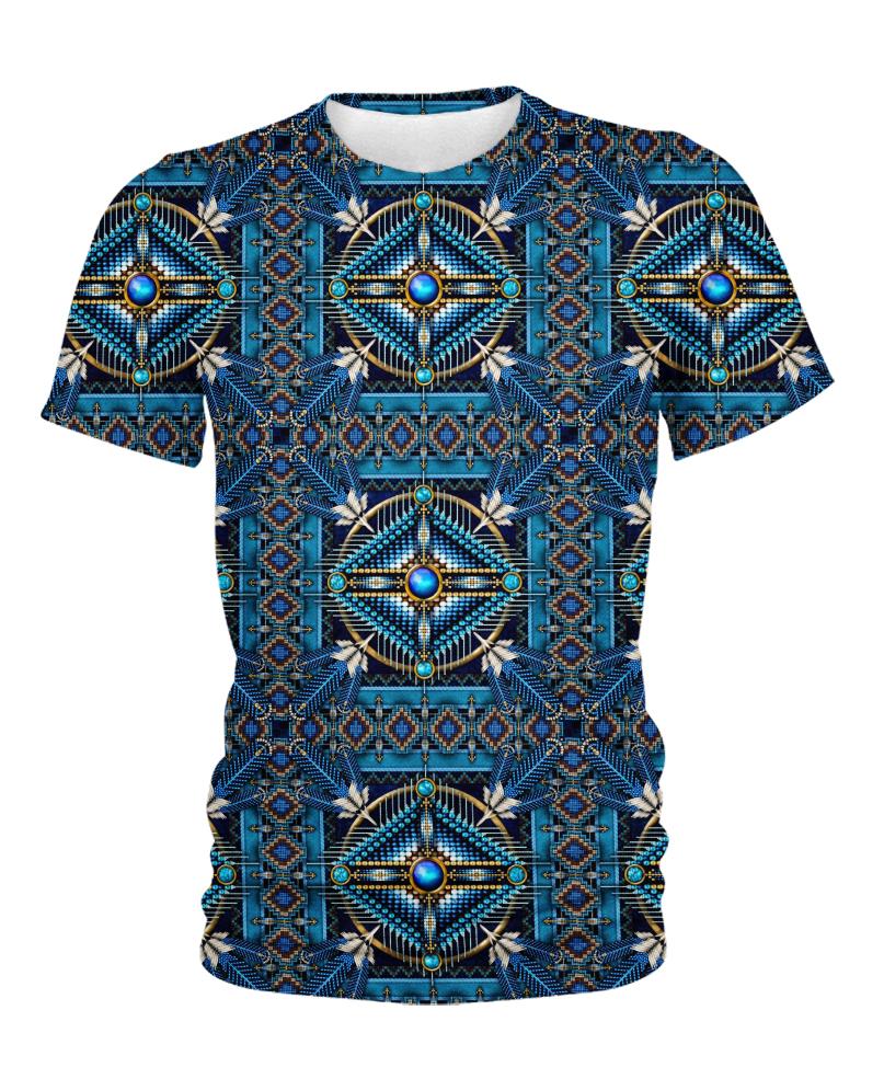 Native American Connecting Pattern Turquoise