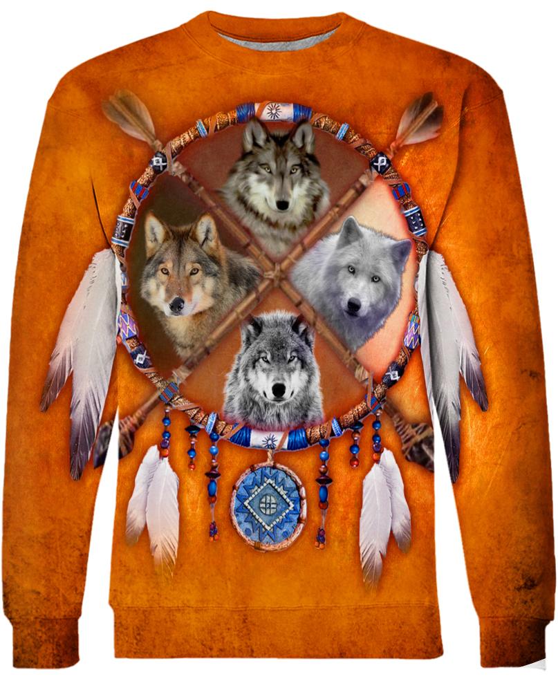 Native American Four Wolfs