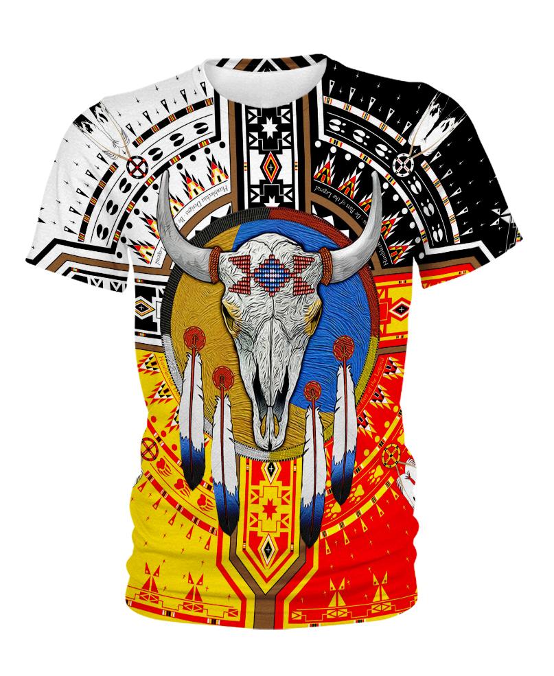 Native American Buffalo Colourful