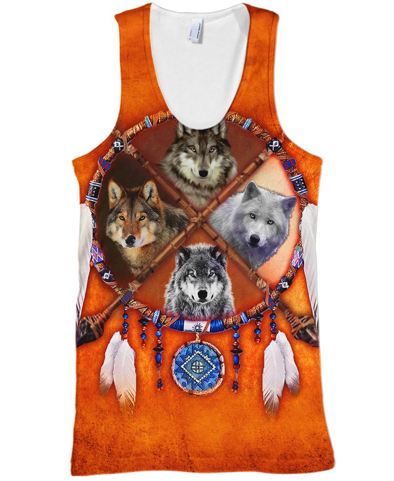 Native American Four Wolfs