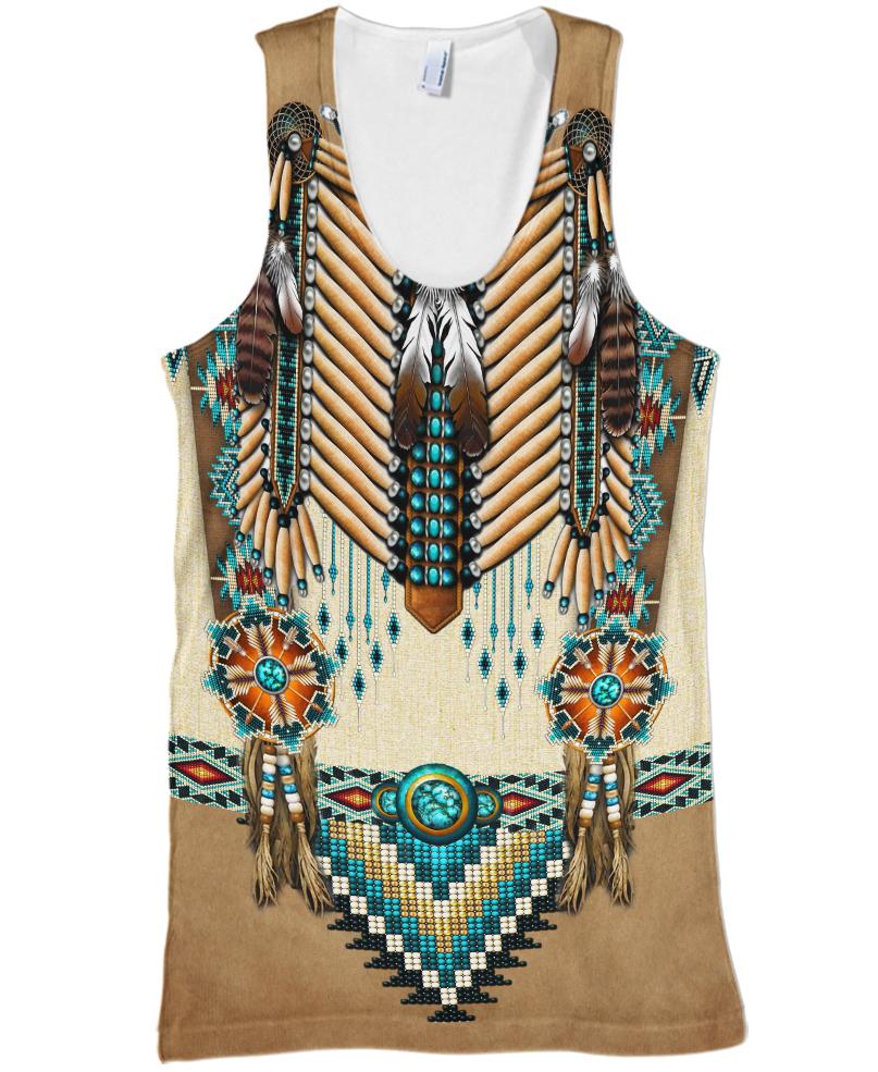 Native American Brown Blue