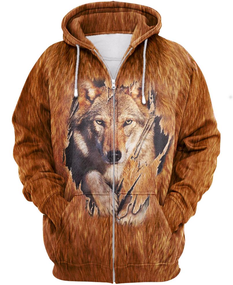 Native American Brown Wolf