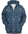 Native American Connecting Pattern Turquoise
