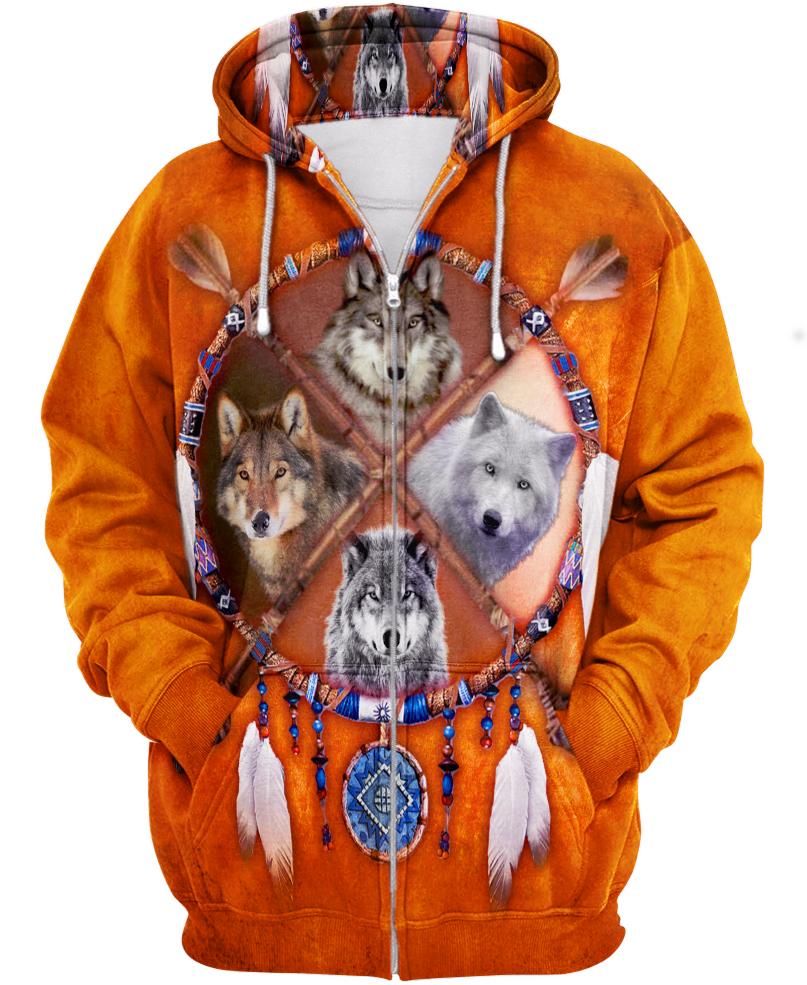 Native American Four Wolfs